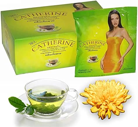 Catherine Herbal Slimming Weight Loss Tea – Chrysanthemum Flavor | 1 Box x 32 Tea Bags