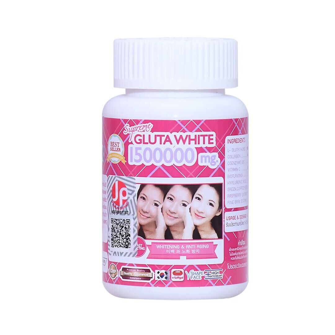 Supreme Gluta White Berry Collagen Glutathione Capsules – Nourish & Brighten Your Skin 🌟✨