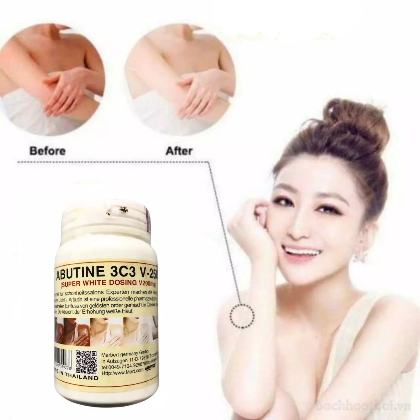 Abutine 3C3 Body Cream – 250g | Advanced Skin Brightening and Hydration Formula