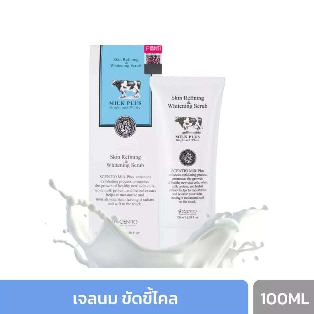 Scentio Skin Refining & Whitening Scrub Milk Plus Bright & White 100ml