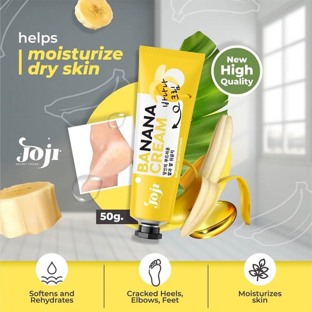 JOJI Soft Your Feet and Heels Banana Cream ā 50g ( Pack of 3 Pcs )