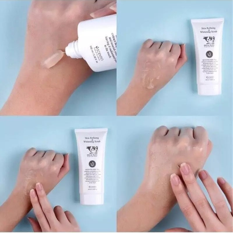 Scentio Skin Refining & Whitening Scrub Milk Plus Bright & White 100ml