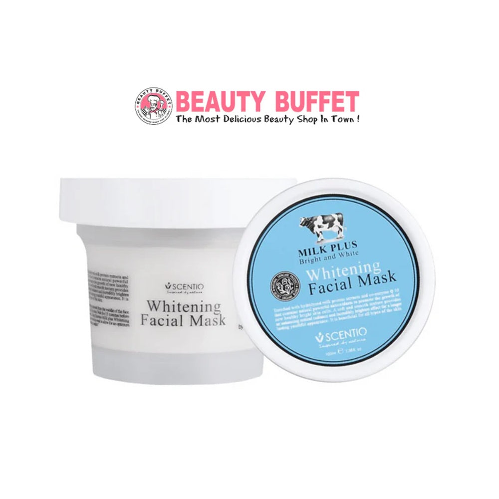 Scentio Whitening Facial Mask Milk Plus Bright & White 100ml