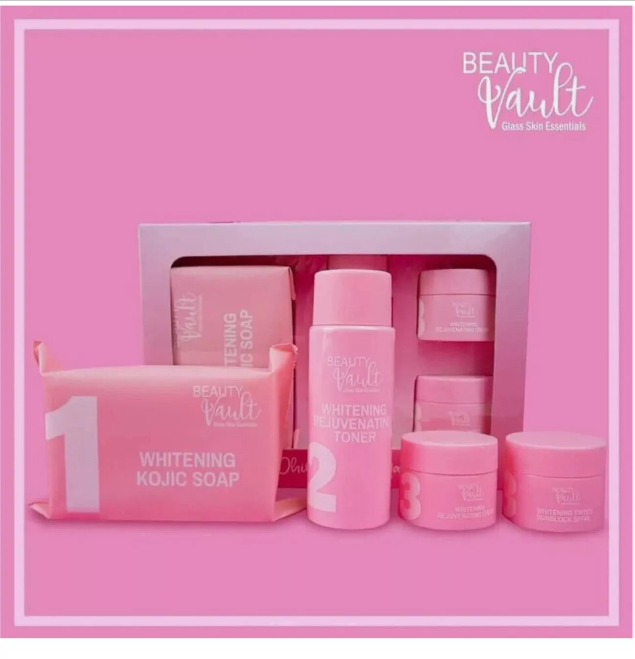 Beauty Vault Pink Whitening & Maintenance Set β Your Secret to Radiant Skin! πΈβ¨