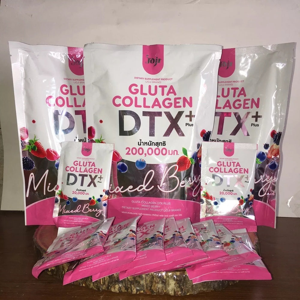 Joji Gluta Collagen DTX PLUS β ( Pack of 3 ) for Triple Whitening Power!