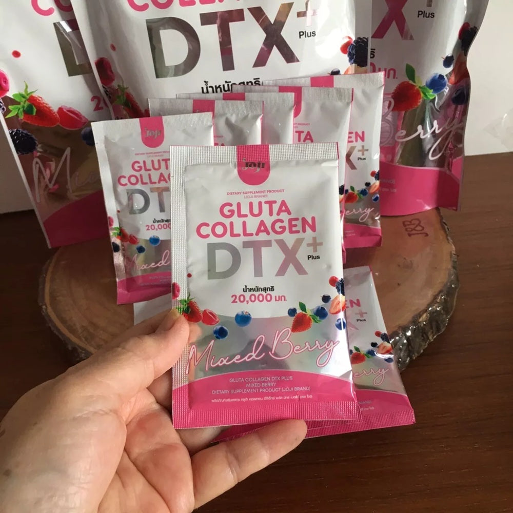 Joji Gluta Collagen DTX PLUS β ( Pack of 3 ) for Triple Whitening Power!