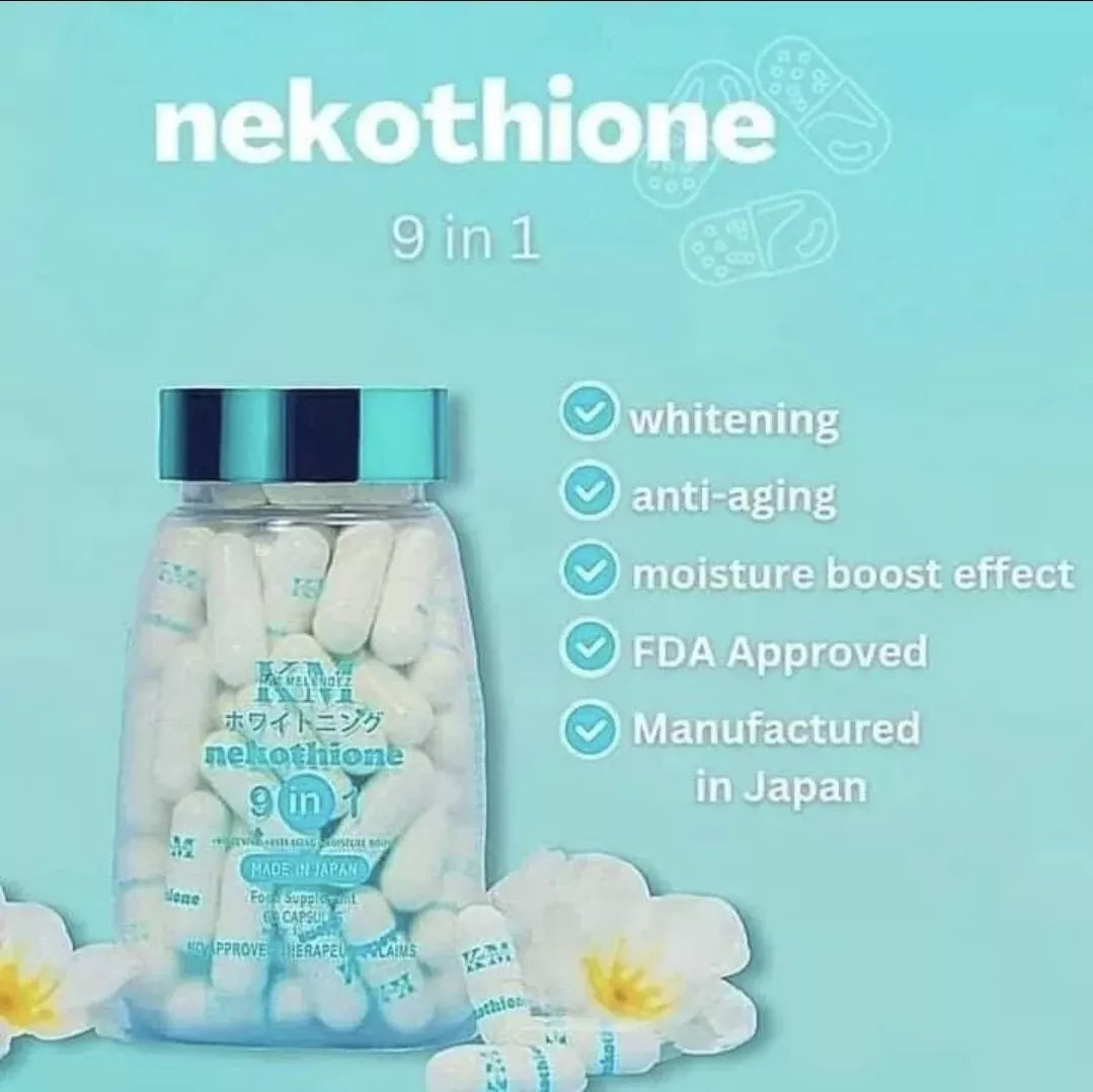KM Nekothione 9 in 1 (60 Capsules) ā Made in Japan by Kat Melendez šÆšµ