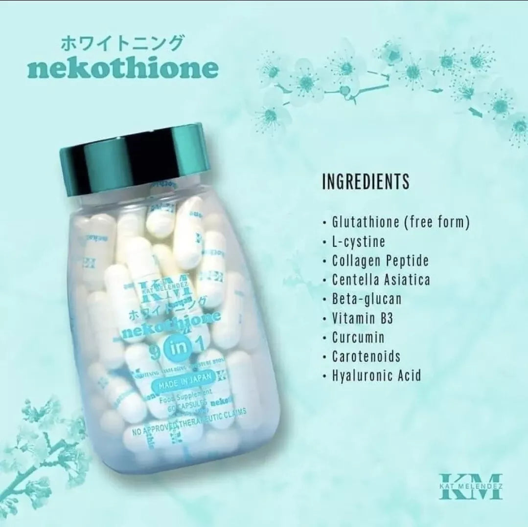 KM Nekothione 9 in 1 (60 Capsules) ā Made in Japan by Kat Melendez šÆšµ