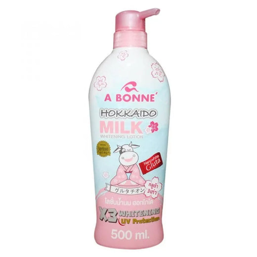 A Bonne Hokkaido Milk Whitening Lotion – 500ml | Nourishing and Skin-Brightening Body Lotion