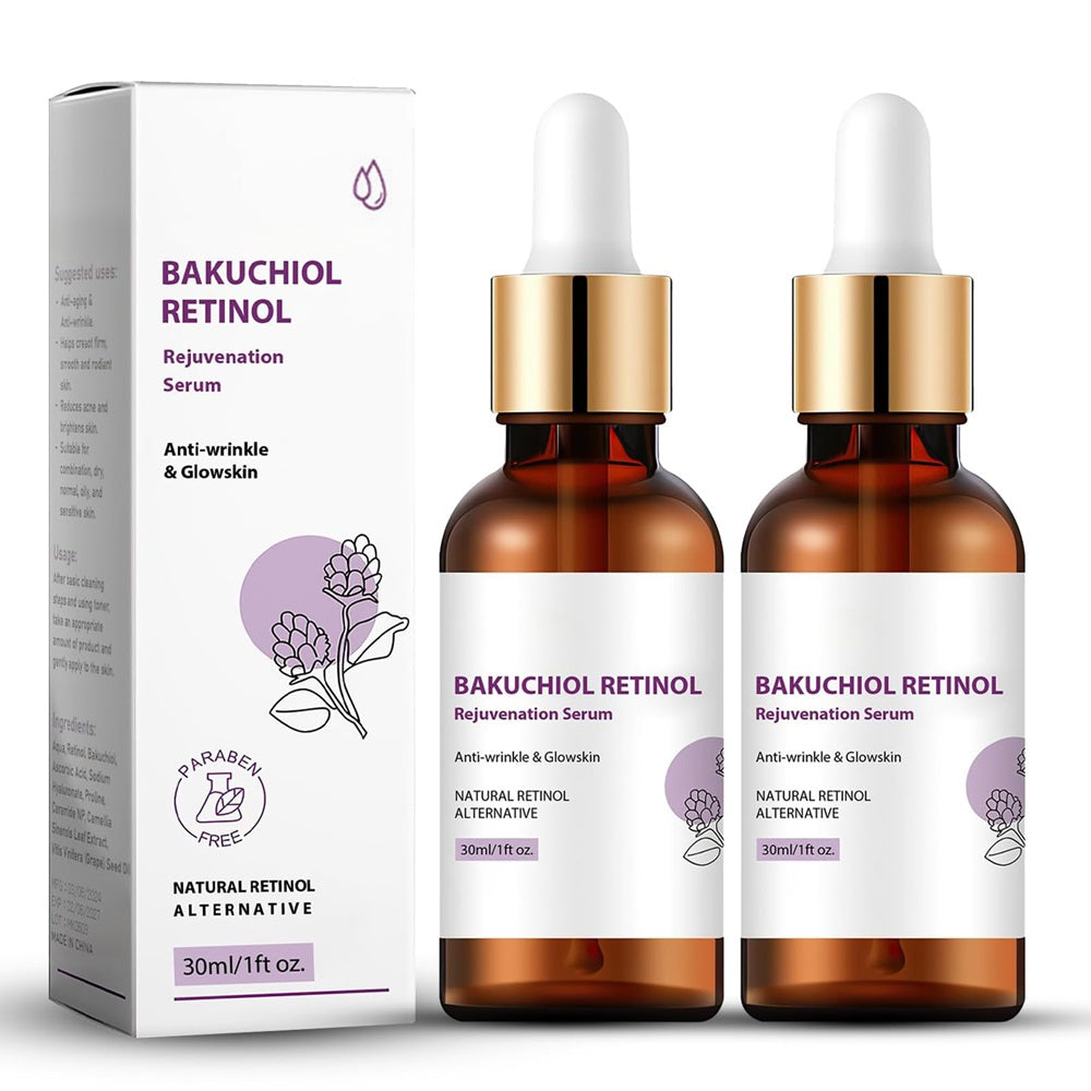 Venature Bakuchiol Retinol Rejuvenation Serum – 30ml | Gentle and Effective Anti-Aging Skincare Pack of 2 Pcs