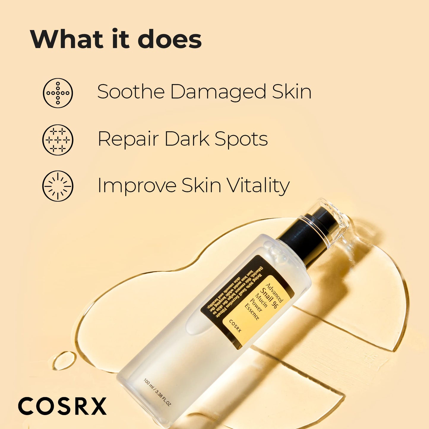 COSRX Advanced Snail 96 Mucin Power Essence (100ml) – Made in Korea