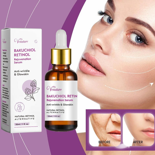 Venature Bakuchiol Retinol Rejuvenation Serum – 30ml | Gentle and Effective Anti-Aging Skincare Pack of 2 Pcs