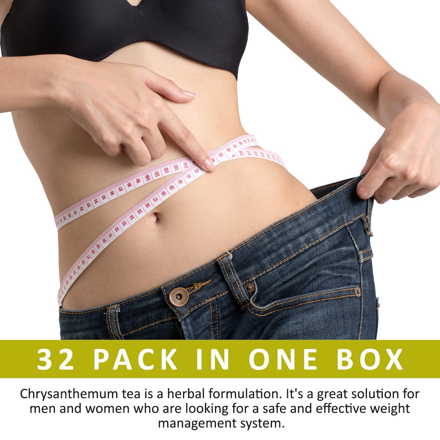 Catherine Herbal Slimming Weight Loss Tea – Chrysanthemum Flavor | 1 Box x 32 Tea Bags