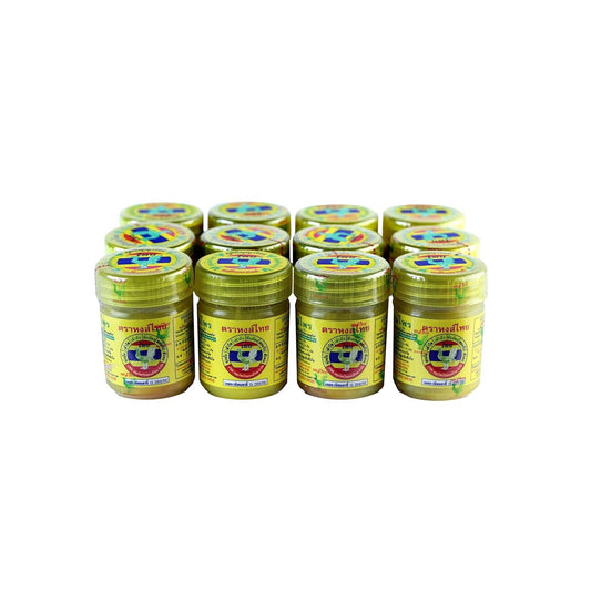 Hong Thai Traditional Herbal Inhaler - Authentic Aromatherapy Relief, Made in Thailand Pack of 12 Pcs