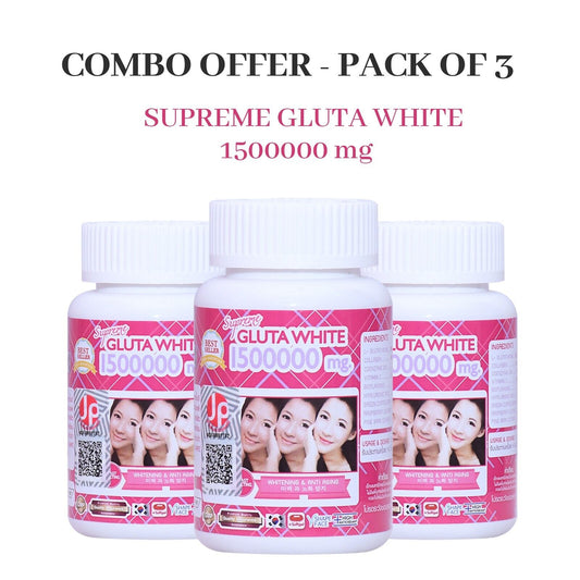 Supreme Gluta White Berry Collagen Glutathione – Nourish & Brighten Your Skin (Pack of 3) 🌟✨