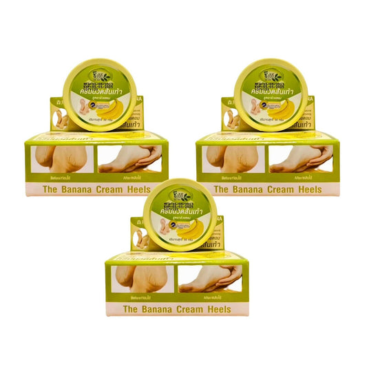 Banana Cream Heels – Natural Moisturizer & Nourishment (Pack of 3) 🍌