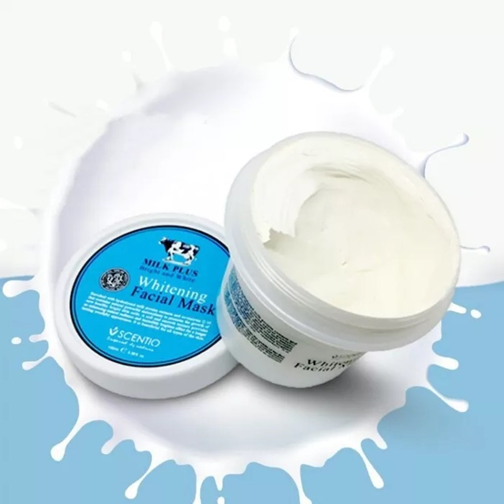 Scentio Whitening Facial Mask Milk Plus Bright & White 100ml
