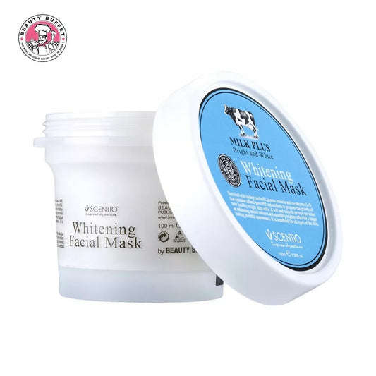 Scentio Whitening Facial Mask Milk Plus Bright & White 100ml