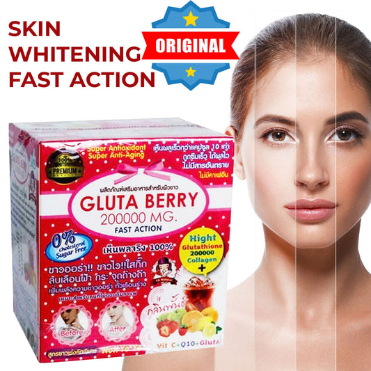 Gluta Berry 200000MG Skin Whitening Drink – Anti-Acne and Anti-Aging! ✨